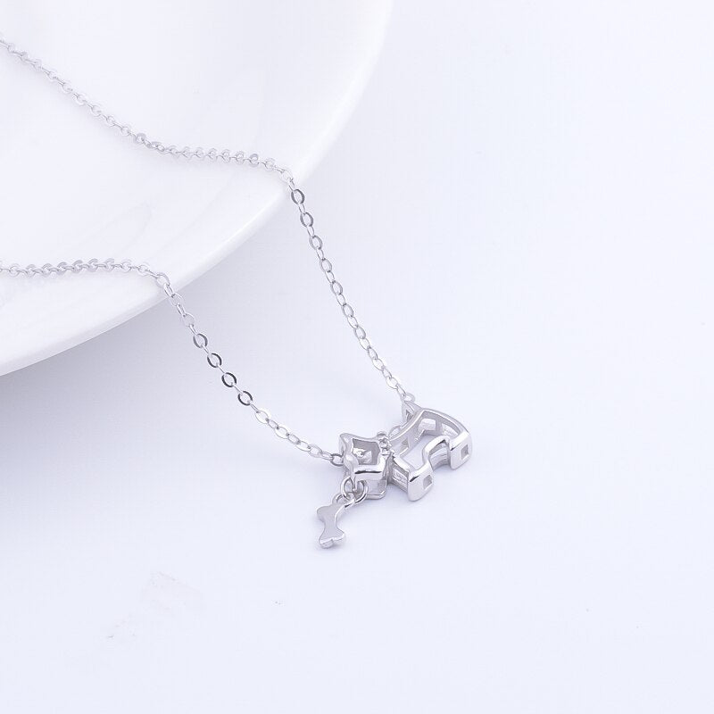 925 Sterling Silver Westie Necklace