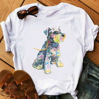 Watercolor Schnauzer T-shirt