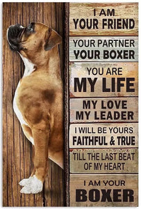 Metal Vintage Boxer Wall Sign