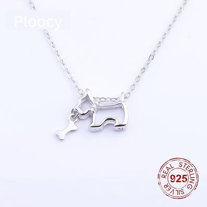 925 Sterling Silver Westie Necklace