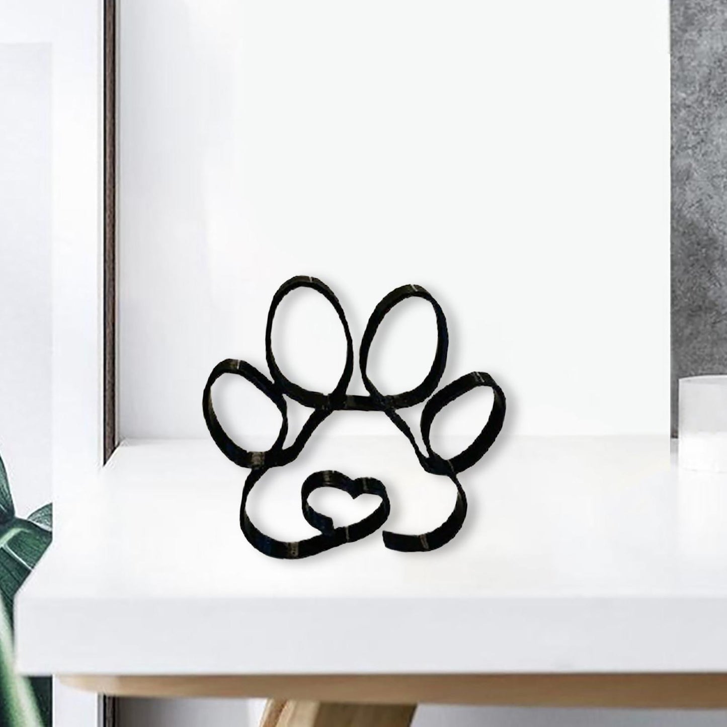 Abstract Jack Russell Iron Sculpture