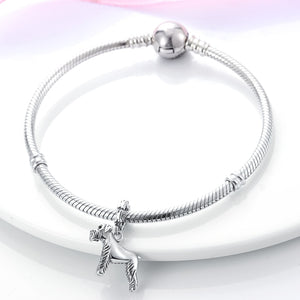 Sterling Silver Schnauzer Charm Bracelet