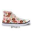 Dachshund Canvas Sneakers