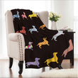 Dachshund Coral Fleece Blanket 