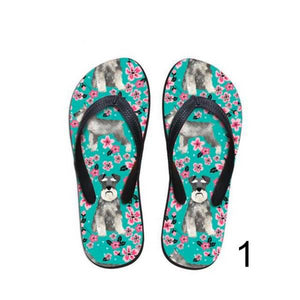 Schnauzer Flip Flops