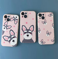 Pink Schnauzer iPhone Case