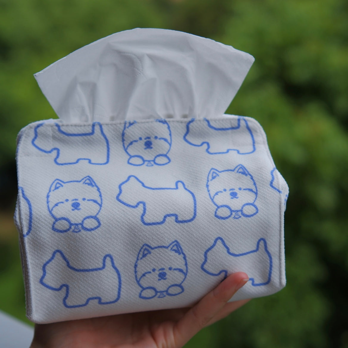 Westie Dog Tissue Box Cover