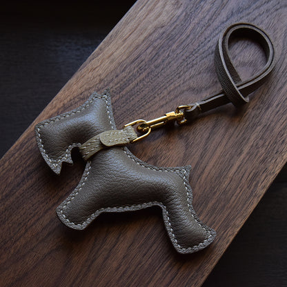Luxury Leather Schnauzer pendant