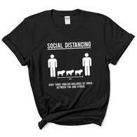 Social Distancing. Keep 3 English Bulldogs Of Space Between You And Others