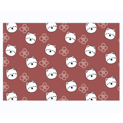 Leather Westie Placemats