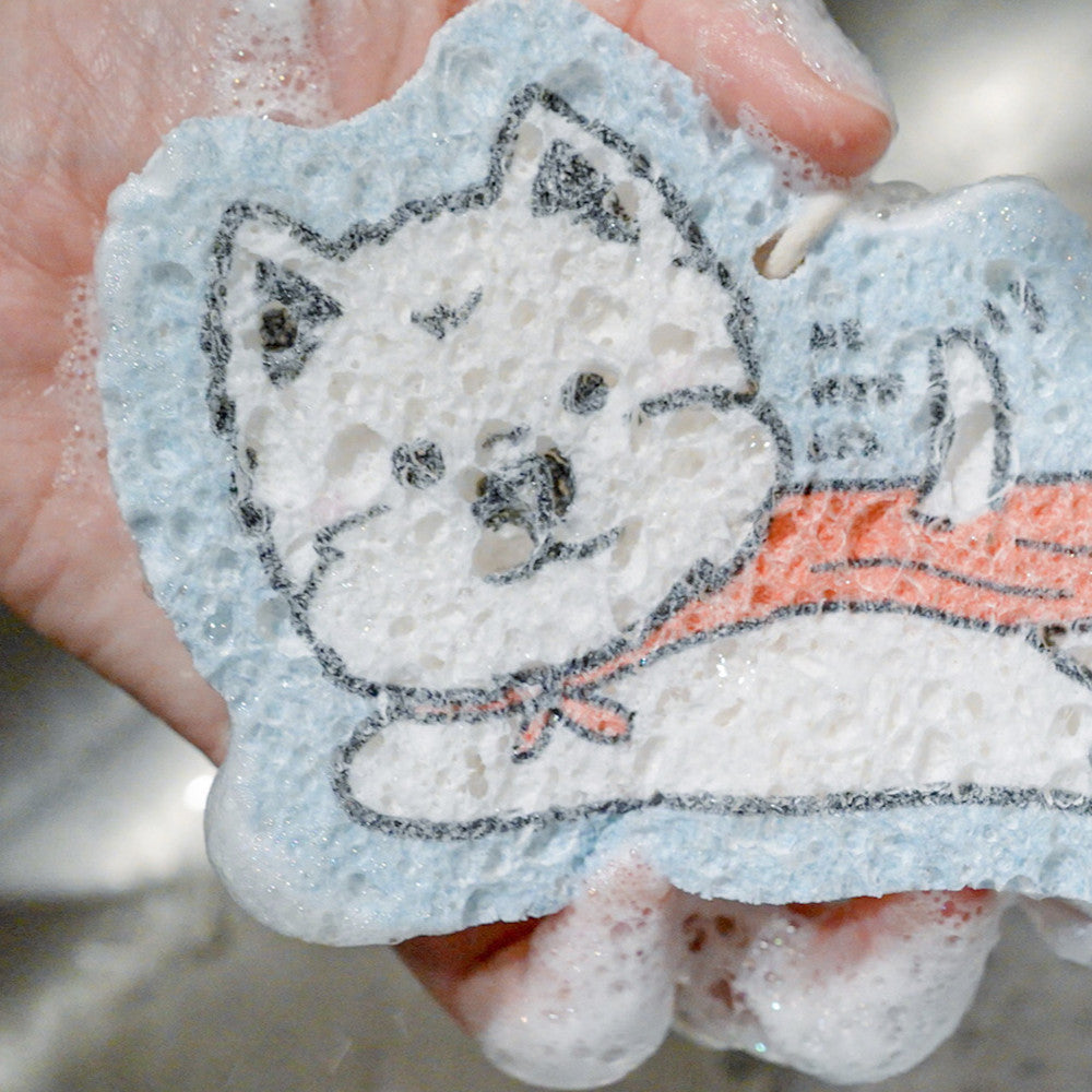 Superhero Westie Dish Sponge