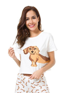 Jenny Dachshund Pajama Set