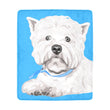 Blue Westie Blanket