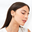 Dachshund And Flower Earrings