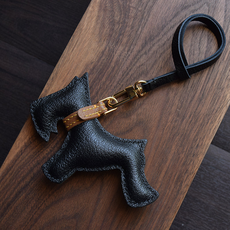 Luxury Leather Schnauzer pendant