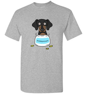 Antidepressant Dachshund Classic Men/Unisex T-shirt