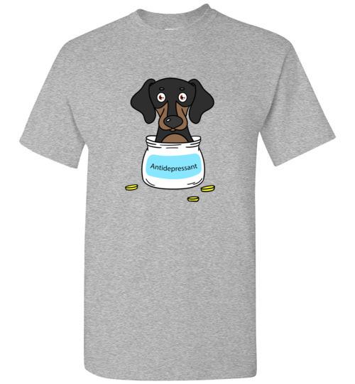 Antidepressant Dachshund Classic Men/Unisex T-shirt