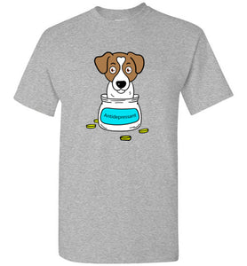 Antidepressant Jack Russell Classic Men/Unisex T-shirt