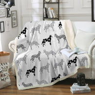 Lolly German Shepherd White Blanket