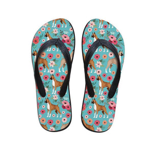 Boxer Floral Flip Flops