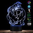 English Bulldog LED Lamp