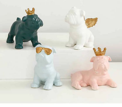 Macaroons Bulldog Figurines