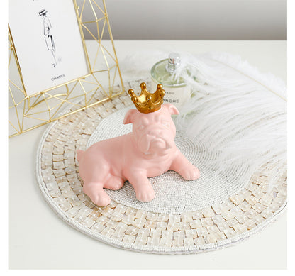 Macaroons Bulldog Figurines