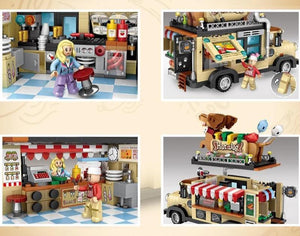 Dachshund Hot Dog Truck Mini Blocks