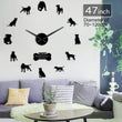 DIY Staffy Wall Clock