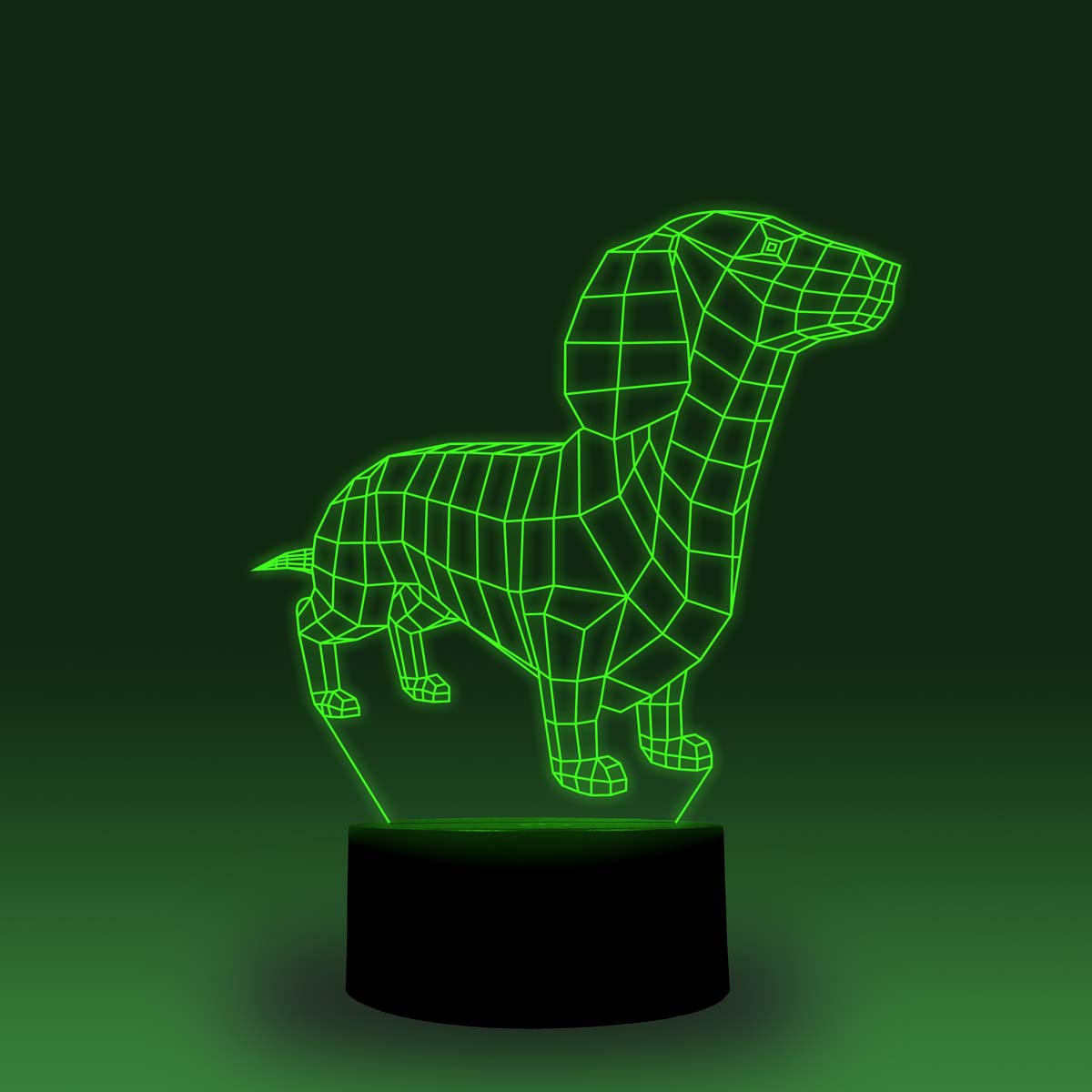 3D Dachshund LED Lamp