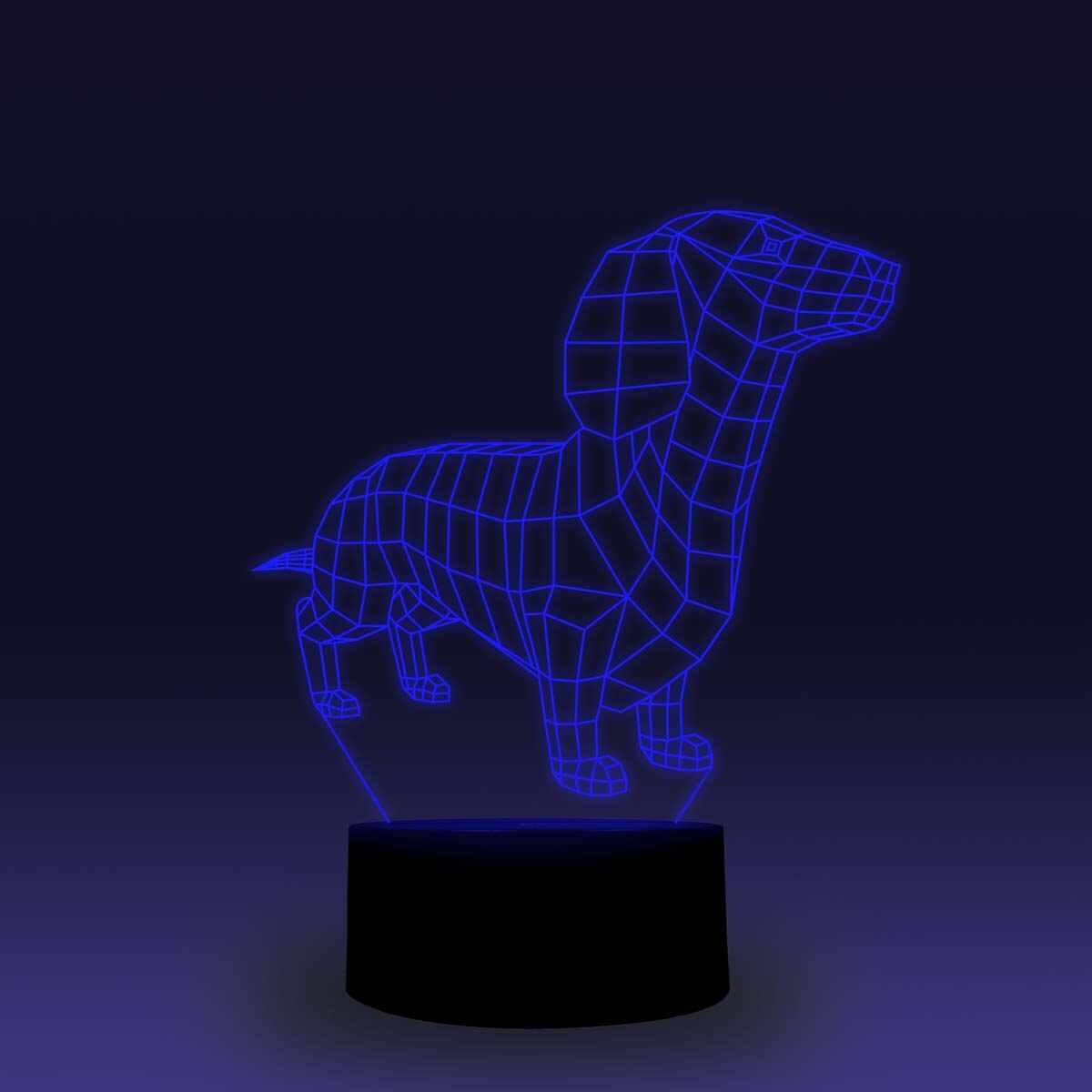 3D Dachshund LED Lamp