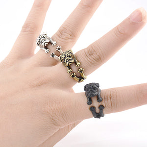 Bulldog Hug Ring