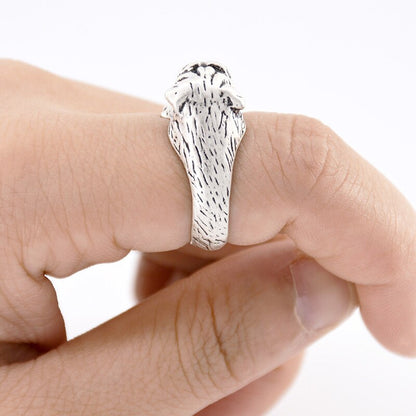 Bulldog Hug Ring