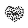 Dachshund Paws Mirror Effect Wall Stickers
