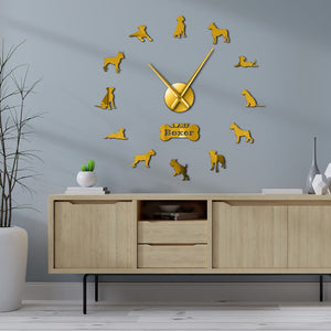 Boxer Dog DIY Wall Clock