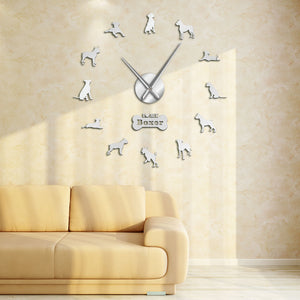 Boxer Dog DIY Wall Clock