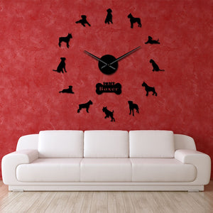 Boxer Dog DIY Wall Clock