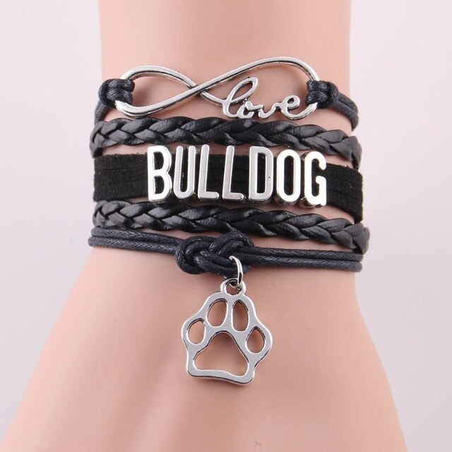 Bulldog Infinity Bracelet