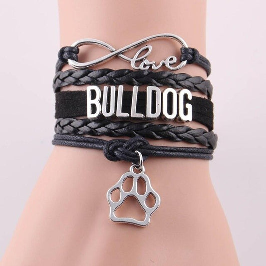 Bulldog Infinity Bracelet