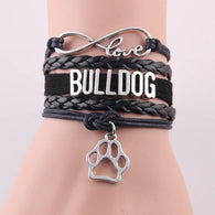 Bulldog Infinity Bracelet