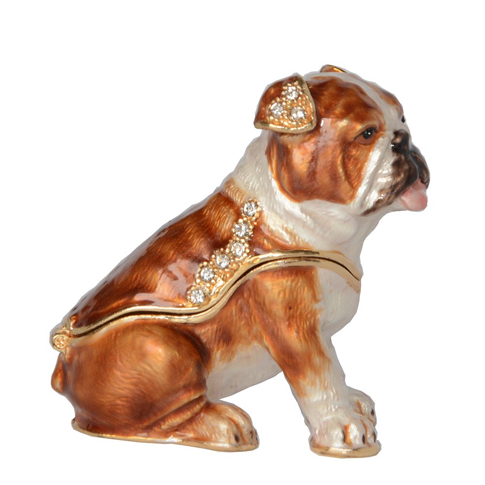 English Bulldog Trinket And Jewelry Box