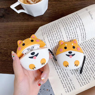 Smiley Shiba Inu AirPods CAse