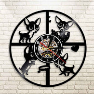 Chihuahua Vinyl Wall Clock