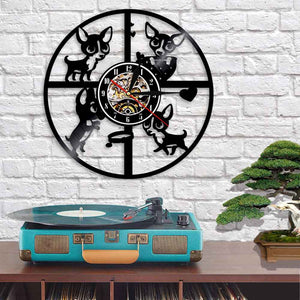 Chihuahua Vinyl Wall Clock