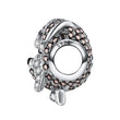 925 Sterling Silver Schnauzer Charm With Zircon-charm-Ploocy-Ploocy