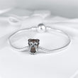 925 Sterling Silver Schnauzer Charm With Zircon-charm-Ploocy-Ploocy