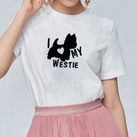 I Love My Westie Women's T-shirt