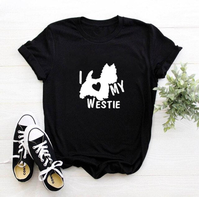 I Love My Westie Women's T-shirt