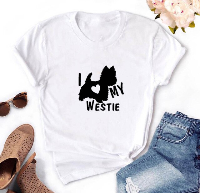 I Love My Westie Women's T-shirt
