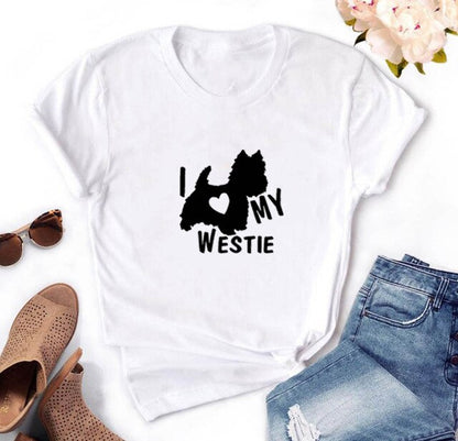 I Love My Westie Women's T-shirt